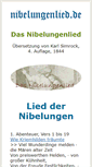 Mobile Screenshot of nibelungenlied.de